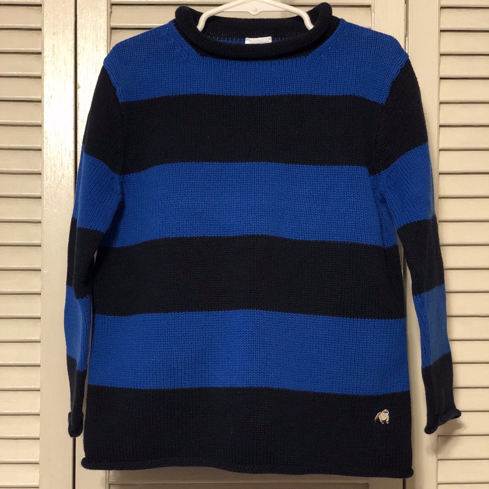 Crewcuts Navy / Royal Blue 4-5 Roll-neck Sweater